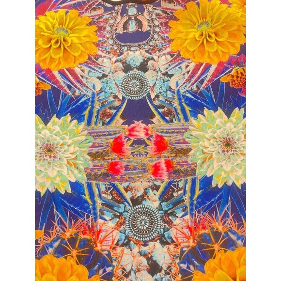 Clover Canyon Floral Peplum Sleeveless Top Size Medium - Picture 4 of 5